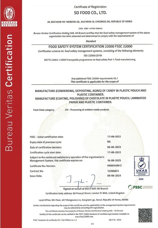 Certifications